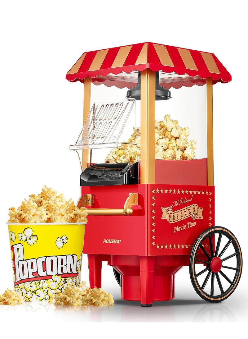 JAJEEK Popcorn Maker 1200W – Hot Air Popcorn Machine for Home, Healthy & Fat-Free Popcorn, Easy to Clean & Use, Ideal for Movie Nights, Parties, Kids Birthday Parties, Red Color  - Image 2