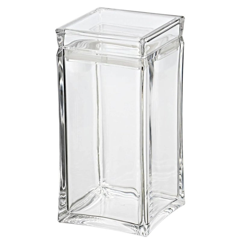 HOMEAWARE Crystal 1500 ml Square Acrylic Airtight Jar Large Storage And Sevring Canister for Cookies Muffins NutsDates Durable BPAFree Kitchen EssentialGifting - Image 5