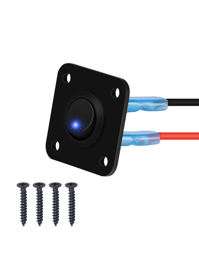 Generic - Rocker Toggle Switch Panel, with Blue LED Indicator - DC 12V 20A USB Charger, Round Lighted ON/Off SPST Switch Control for Ships, Yachts, RVs, Buses, Trailers, Campers, Boats, and More - Image 1