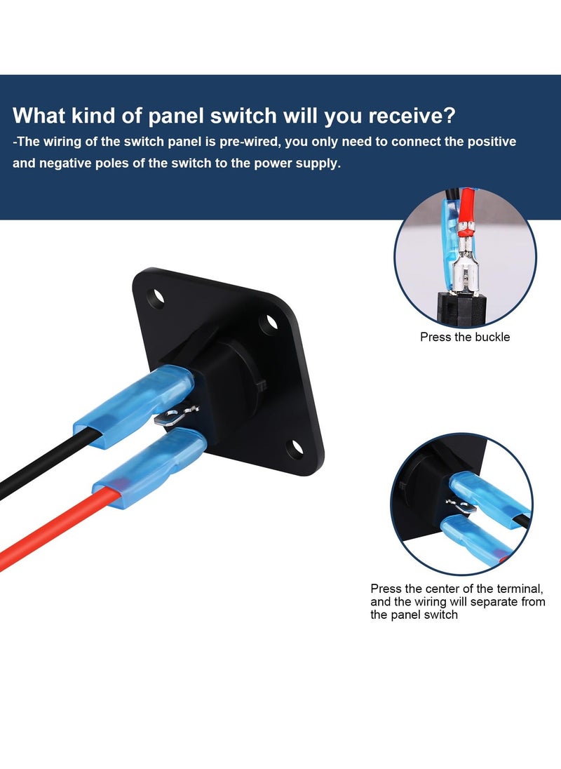 Generic - Rocker Toggle Switch Panel, with Blue LED Indicator - DC 12V 20A USB Charger, Round Lighted ON/Off SPST Switch Control for Ships, Yachts, RVs, Buses, Trailers, Campers, Boats, and More - Image 1