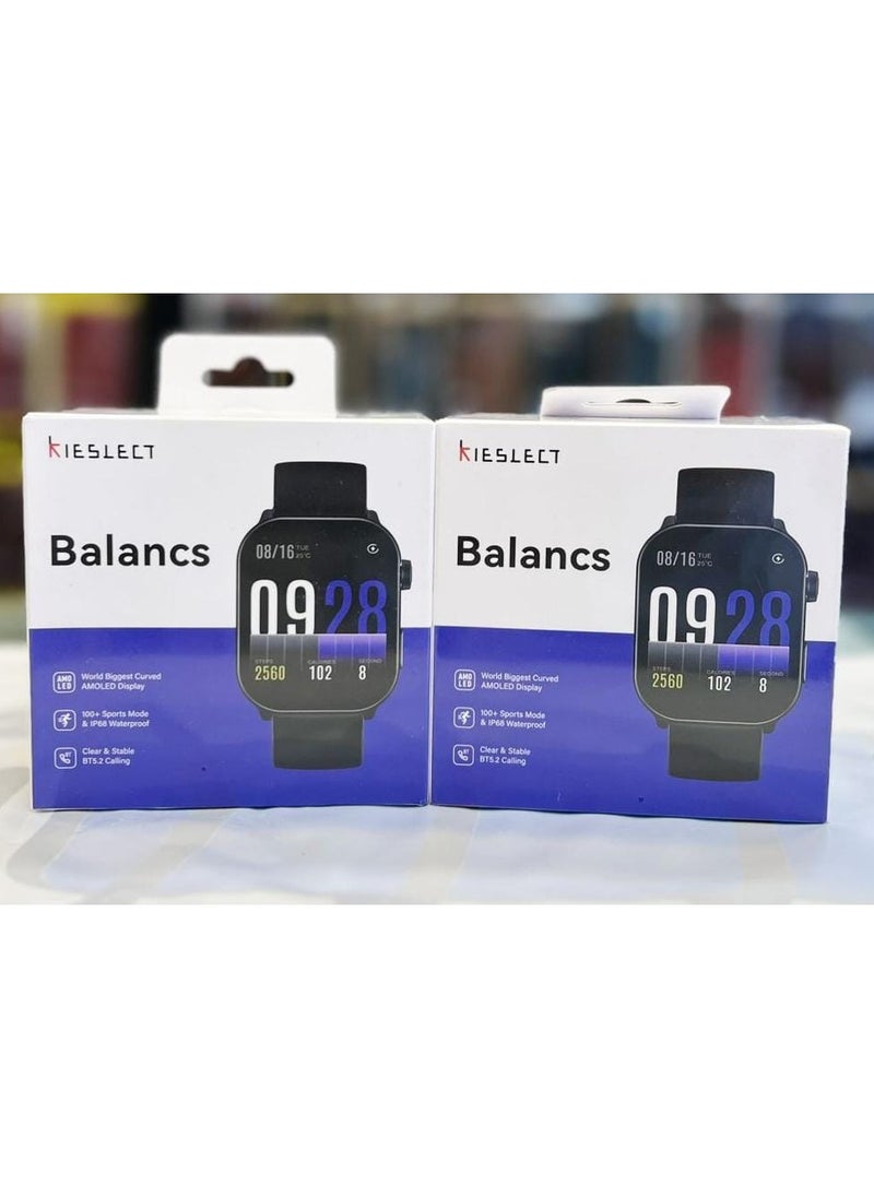 KIESLECT - Kieslect balancs smart watch latest version IP68 waterproof Capacity: 300mAh Up to 10 days with normal use Health monitoring: Heart rate, SpO2, stress - Image 1