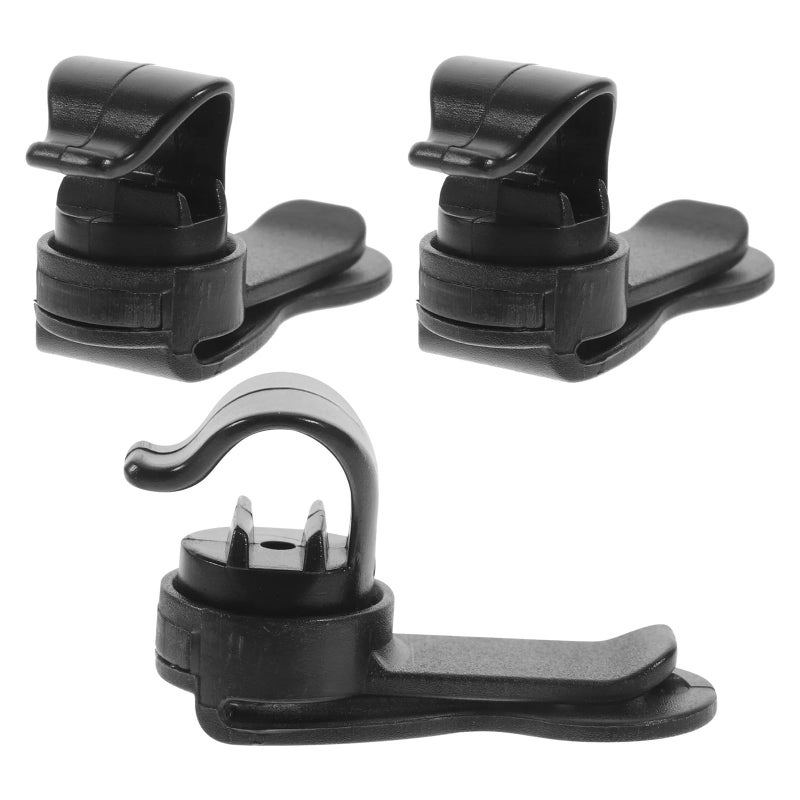 5pcs Black Magnetic Water Bag Straw Clip Backpack Holder Portable Fastener Strap Hiking Camping Gear - Image 3