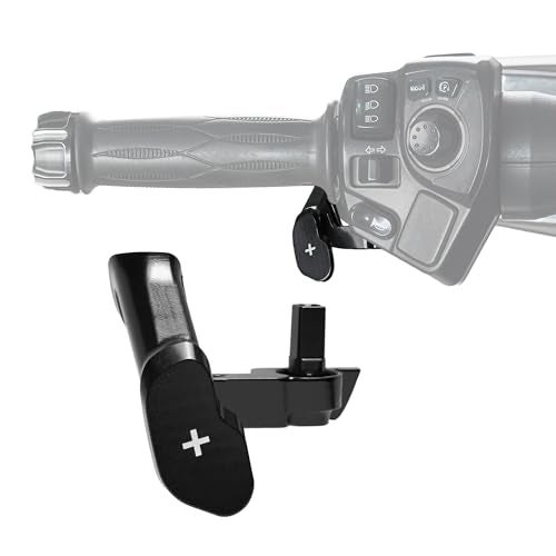 BAKAFOH Aluminum F3 Paddle Shifter Thumb Throttle Control ThumbTap Shift Controller for Can Am Spyder F3F3SF3TF3L 20152023and RTRTL 20112023 Models AccessoryBlack Style - Image 1