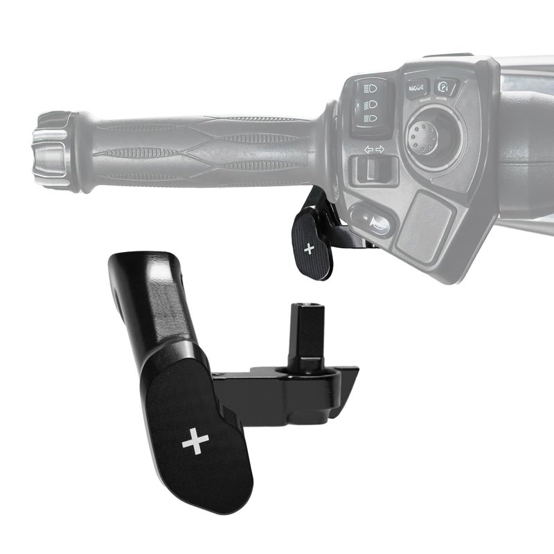 BAKAFOH Aluminum F3 Paddle Shifter Thumb Throttle Control ThumbTap Shift Controller for Can Am Spyder F3F3SF3TF3L 20152023and RTRTL 20112023 Models AccessoryBlack Style - Image 2