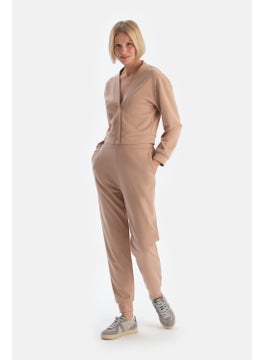 dagi Milky Brown Jogger Modal Trousers  - Image 1