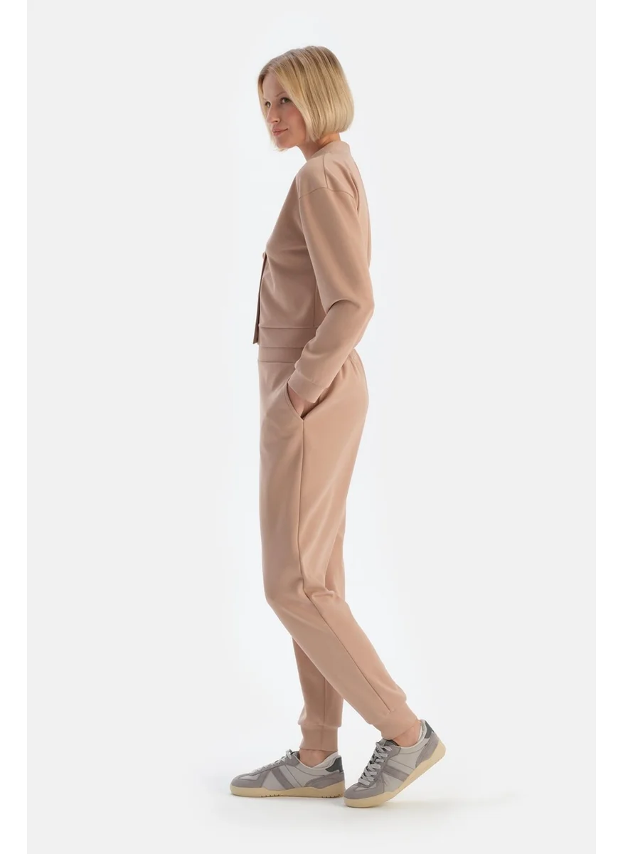 dagi Milky Brown Jogger Modal Trousers