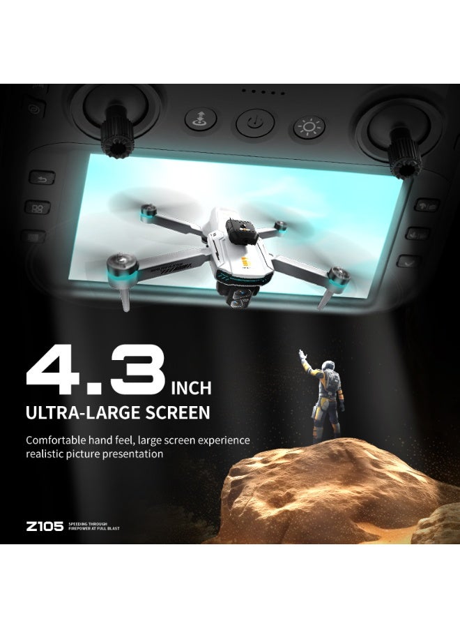 BESTIS Drones with 4K Camera Adults 4.3" LCD RC Screen, Follow Me Professional Drone GPS Auto Return Home, FPV Real-Time RC Quadcopter Dron Optical Flow for Beginner, SD Card, Long Flight Time Under 160g | drone with camera - 2 Batteries - Image 4