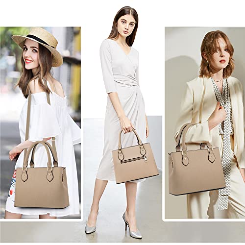 CHICAROUSAL Purses and Handbags for Women Leather Crossbody Bags Women's Tote Shoulder Bag (cc Khaki) - Image 4