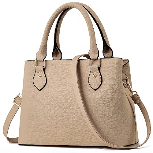 CHICAROUSAL Purses and Handbags for Women Leather Crossbody Bags Women's Tote Shoulder Bag (cc Khaki) - Image 1