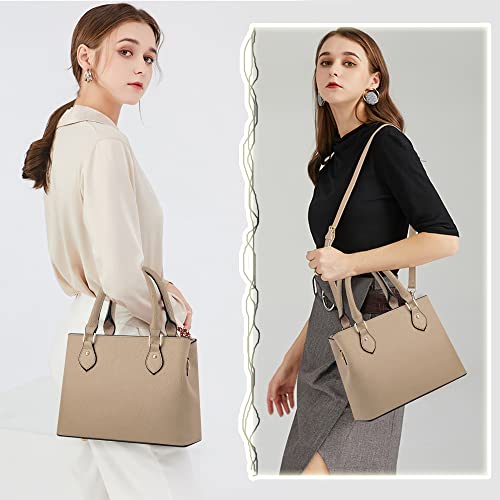 CHICAROUSAL Purses and Handbags for Women Leather Crossbody Bags Women's Tote Shoulder Bag (cc Khaki) - Image 2