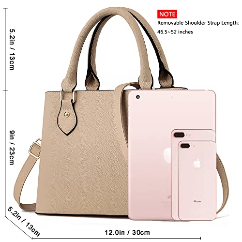 CHICAROUSAL Purses and Handbags for Women Leather Crossbody Bags Women's Tote Shoulder Bag (cc Khaki) - Image 5