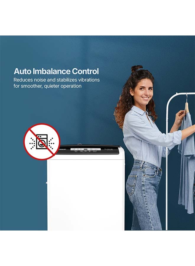 NIKAI Fully Automatic Top Load Washing Machine, 8 Smart Programs ,Fuzzy Logic, Water-Efficient with Quick Wash, Auto Balancing Control, Stainless Steel Drum, Eco-Friendly & Silent Operation 7 kg NWM07000TK24/ NWM0700TK25 Grey - Image 5