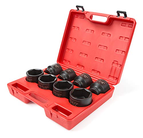 TEKTON 3/4 Inch Drive 6-Point Impact Socket Set with Case, 8-Piece (2-1/16-2-1/2 in.) | 4893 - Image 2