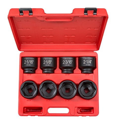 TEKTON 3/4 Inch Drive 6-Point Impact Socket Set with Case, 8-Piece (2-1/16-2-1/2 in.) | 4893 - Image 1