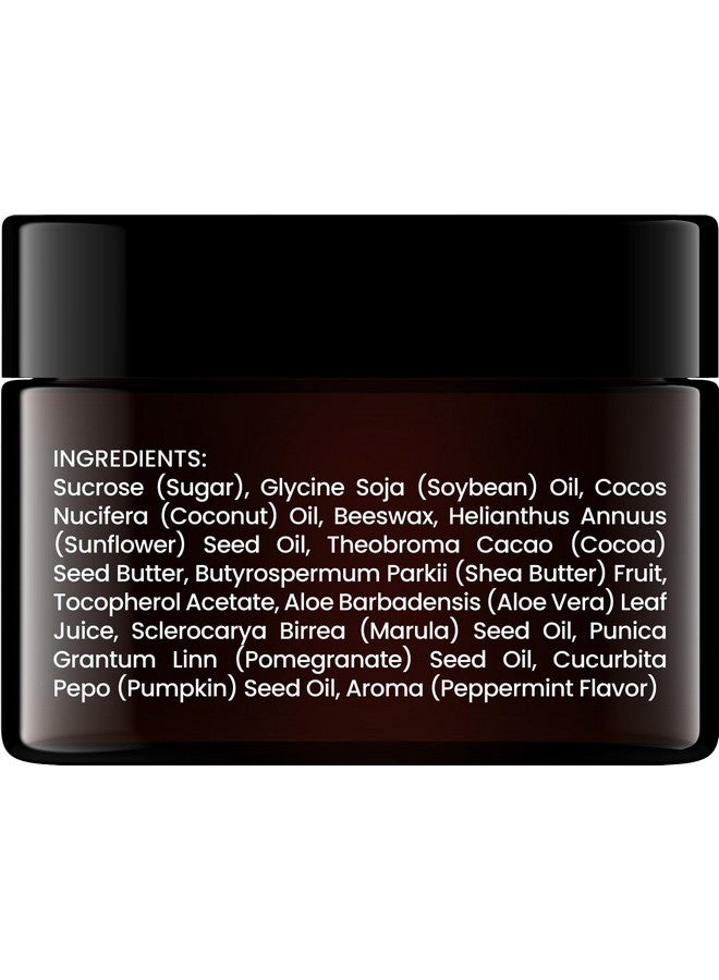 بروكلين بوتاني مقشر الشفاه، مرطب الشفاه 1 أونصة للشفاه الجافة والشفاه المتشققة، مقشر الشفاه اللطيف للحصول على شفاه ناعمة وأكثر إشراقًا بنكهة النعناع - Image 3