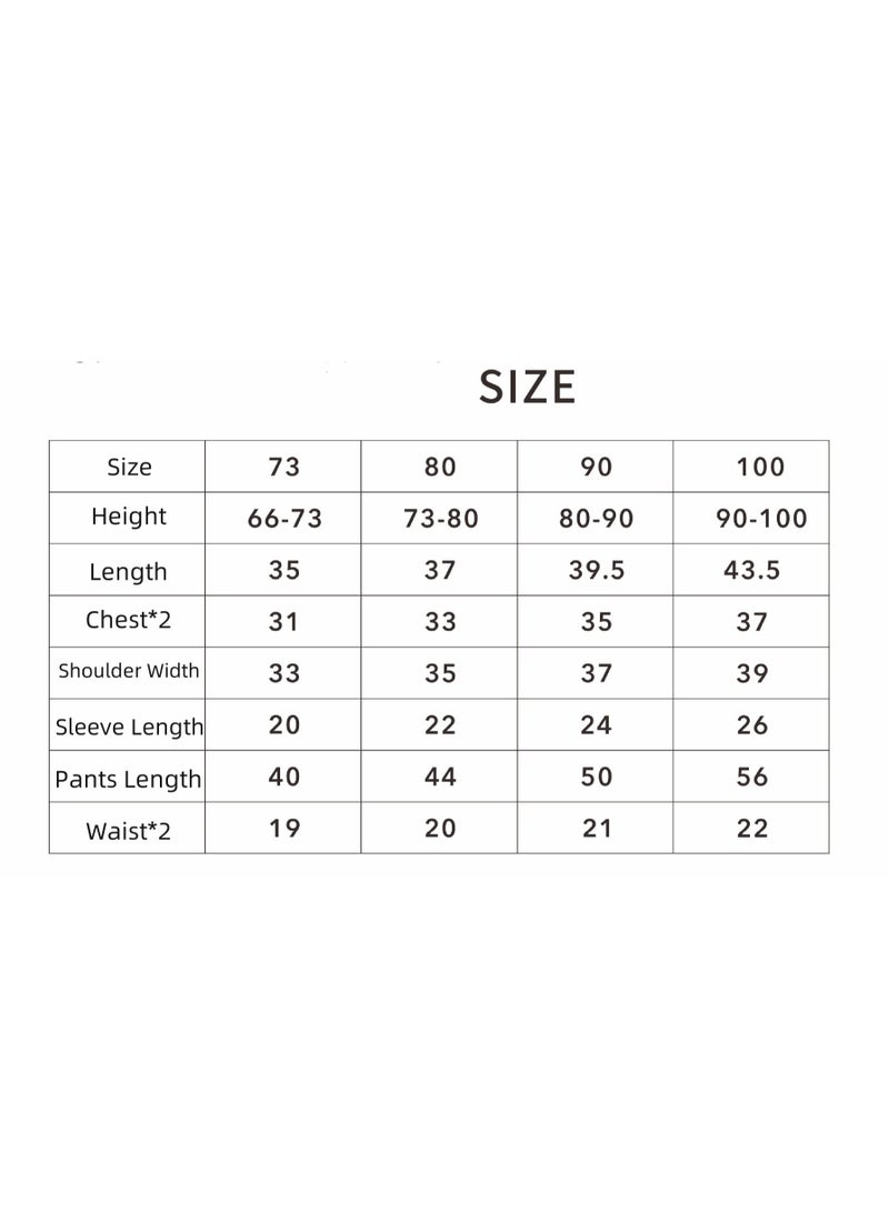 RedMapleTEK Baby Soft Cotton Long Sleeve Long Pants Sweatshirt Two-piece Set - Image 3