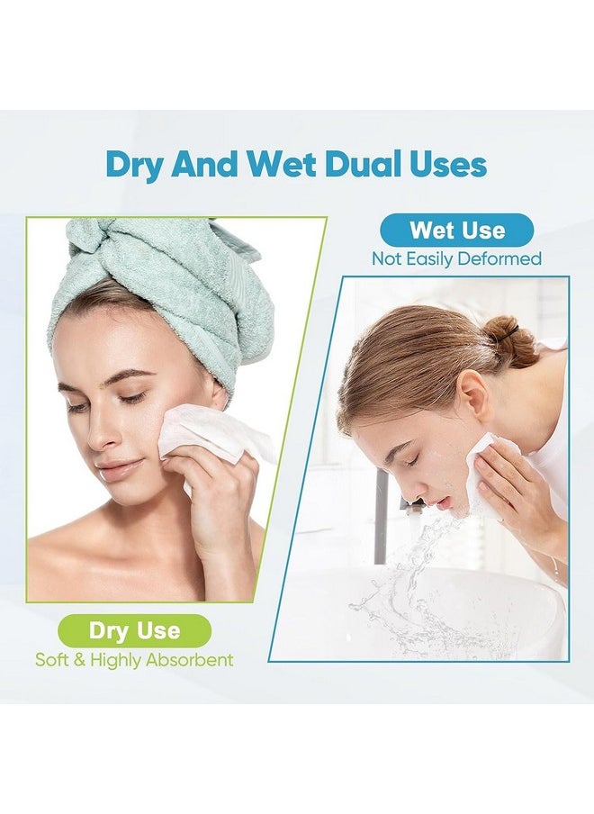 AIDEA - AIDEA Face Towels Disposable-50Ct, Clean Facial Towels Face Cloths, Facial Cleansing Wipes for Sensitive Skin, Face Towelettes for Makeup Removing, Nursing, Travel, Dry Face Wipes - Image 1