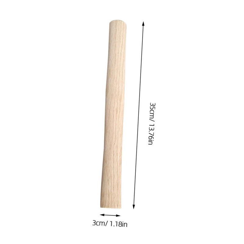 35 cm Oak Wood Hammer Handle Replacement Sturdy Corrosion Resistant Grip for DIY and Professionals - Image 3