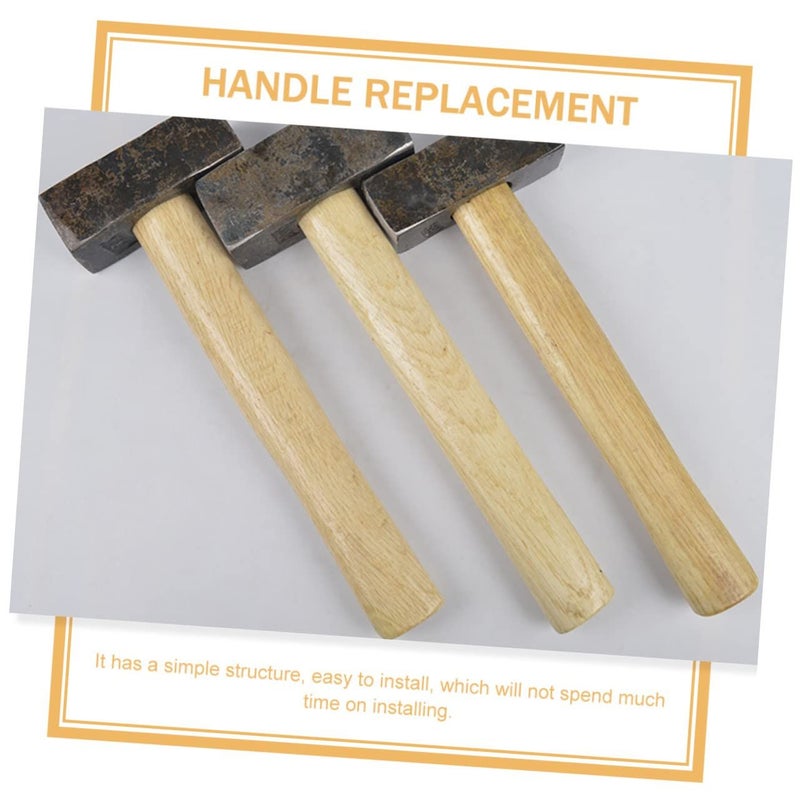 35 cm Oak Wood Hammer Handle Replacement Sturdy Corrosion Resistant Grip for DIY and Professionals - Image 5