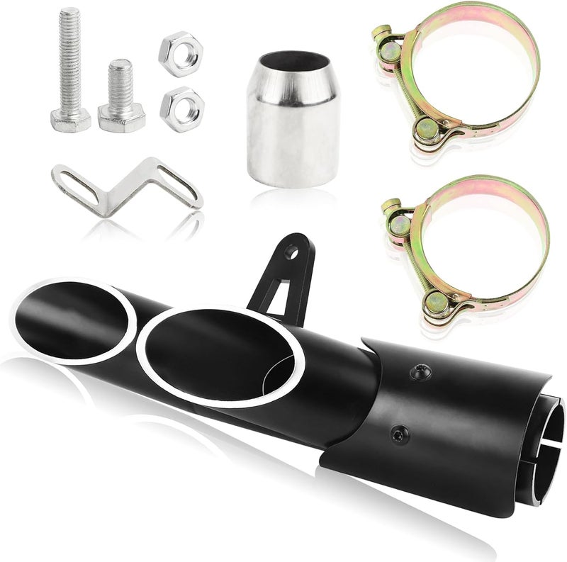 FLYPIG 38mm-51mm Motorcycle Exhaust Tips 1.5-2" Motorcycle Muffer Grom Exhaust for Kawasaki Z650 ZX6R Honda CBR 500 300R Yamaha FZ1 250 300 Moto Dirt Bike Silencer Kit - Image 1
