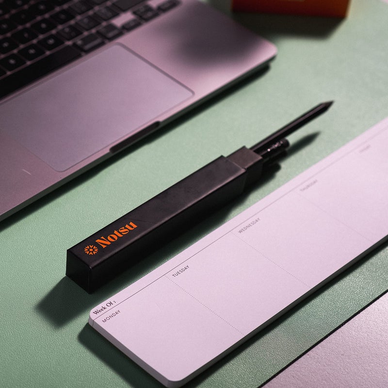 Notsu Weekly Keyboard Planner Notepad | Minimalist Undated Mini Desk Calendar Pad | Premium Thick Paper 120 gsm - Image 3