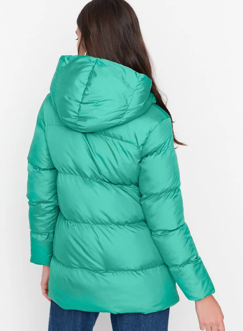 trendyol Oversized Hooded Coat