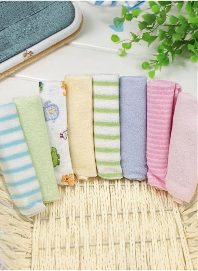 Occuwzz 16 pcs Baby Cloth Cotton Towel Reusable Unisex Cotton Baby Bibs Absorbent Stuff For Girl And Boy Baby Bibs Saliva Towel Nursing Towel Baby Face Towel  - Image 4