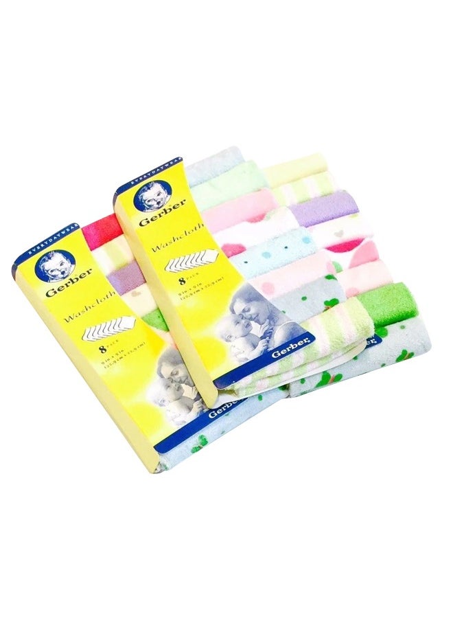 Occuwzz 16 pcs Baby Cloth Cotton Towel Reusable Unisex Cotton Baby Bibs Absorbent Stuff For Girl And Boy Baby Bibs Saliva Towel Nursing Towel Baby Face Towel  - Image 2
