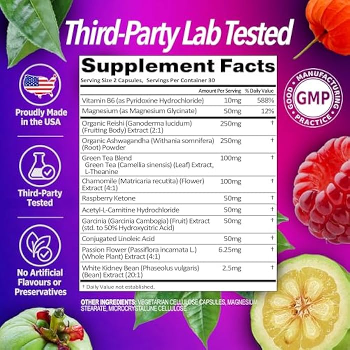 stripfast5000 Night Bullets Weight Loss Pills for Women & Men, Stim-Free Nighttime Fat Burner, GLP-1 Support, Appetite Suppressant, Diet Pills with Ashwagandha & CLA, 60 Capsules - Image 5