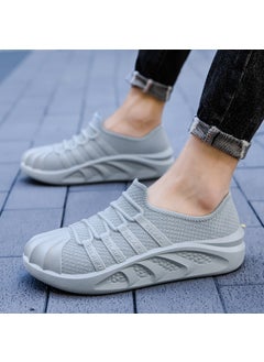 Generic New Mens Sports Rain Shoes Low-Cut Fashion Warm Liner Solid Color Winter gray [single shoes]] 