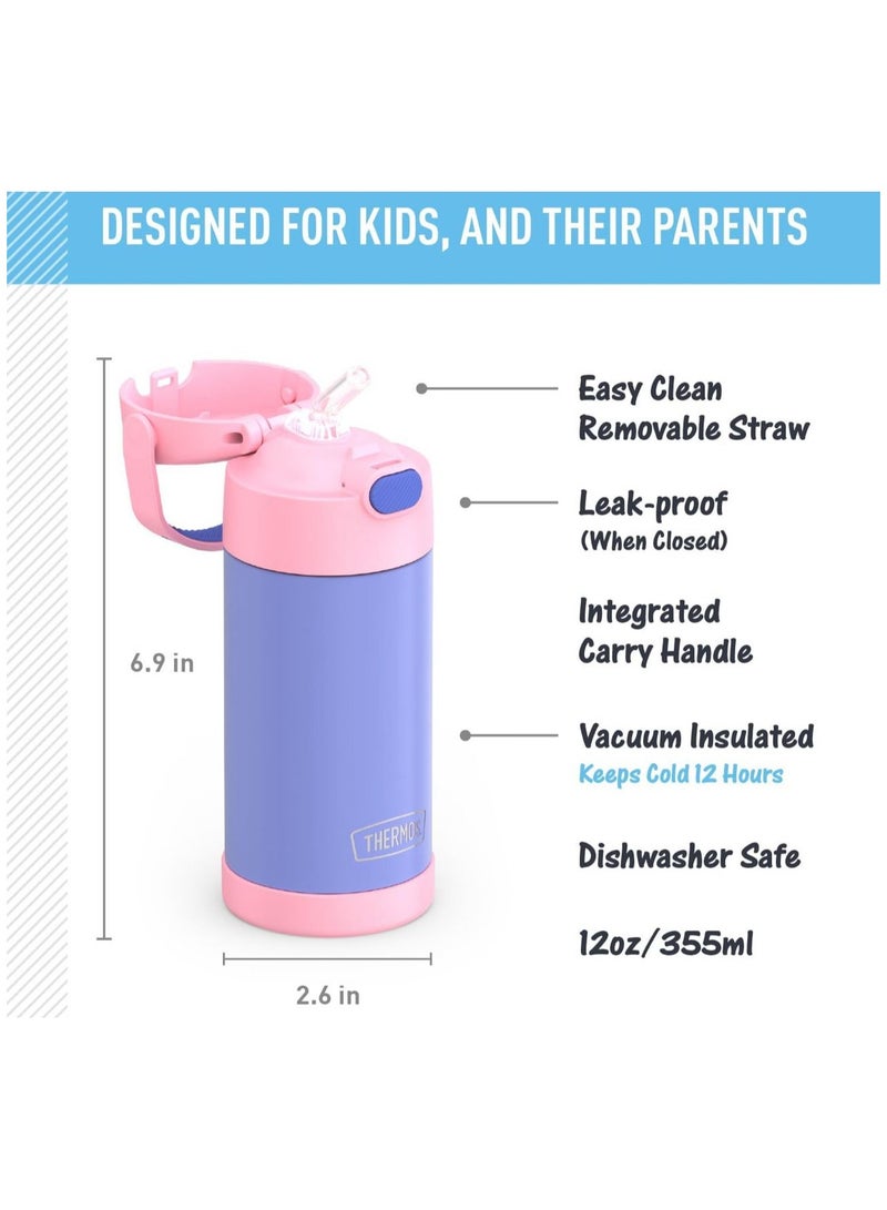 ترموس زجاجة مياه فانتينر من ثيرموس سعة 12 اونصة، ستانلس ستيل - Image 2