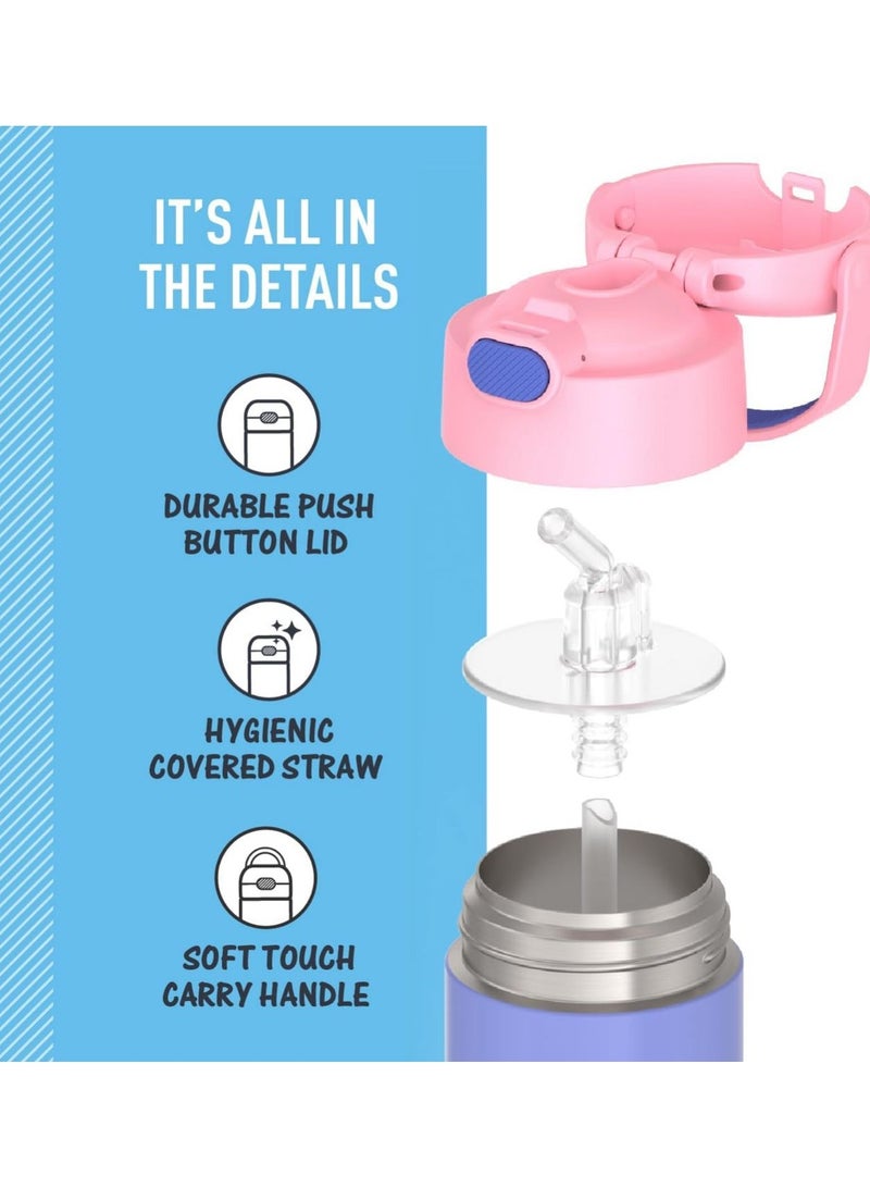 ترموس زجاجة مياه فانتينر من ثيرموس سعة 12 اونصة، ستانلس ستيل - Image 3