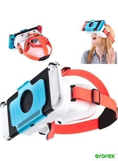 DMG VR Headset, Switch VR Headset Compatible with Nintendo Switch, Upgraded with Adjustable HD Lenses, VR (Virtual Reality) Goggles for Original Nintendo Switch Model, Switch VR Kit, Switch 3D Glasses
