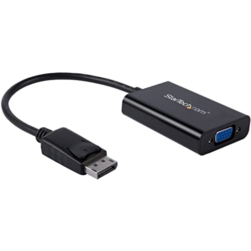 Startech.com StarTech DisplayPort to VGA Adapter with Audio DP to VGA Converter 1920x1200 DP2VGAA - Image 1