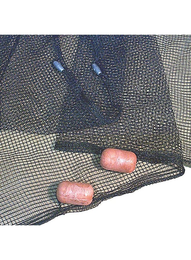 Frabill Seine Net with Poly Netting, Black, 4 x 25-Feet (2157)