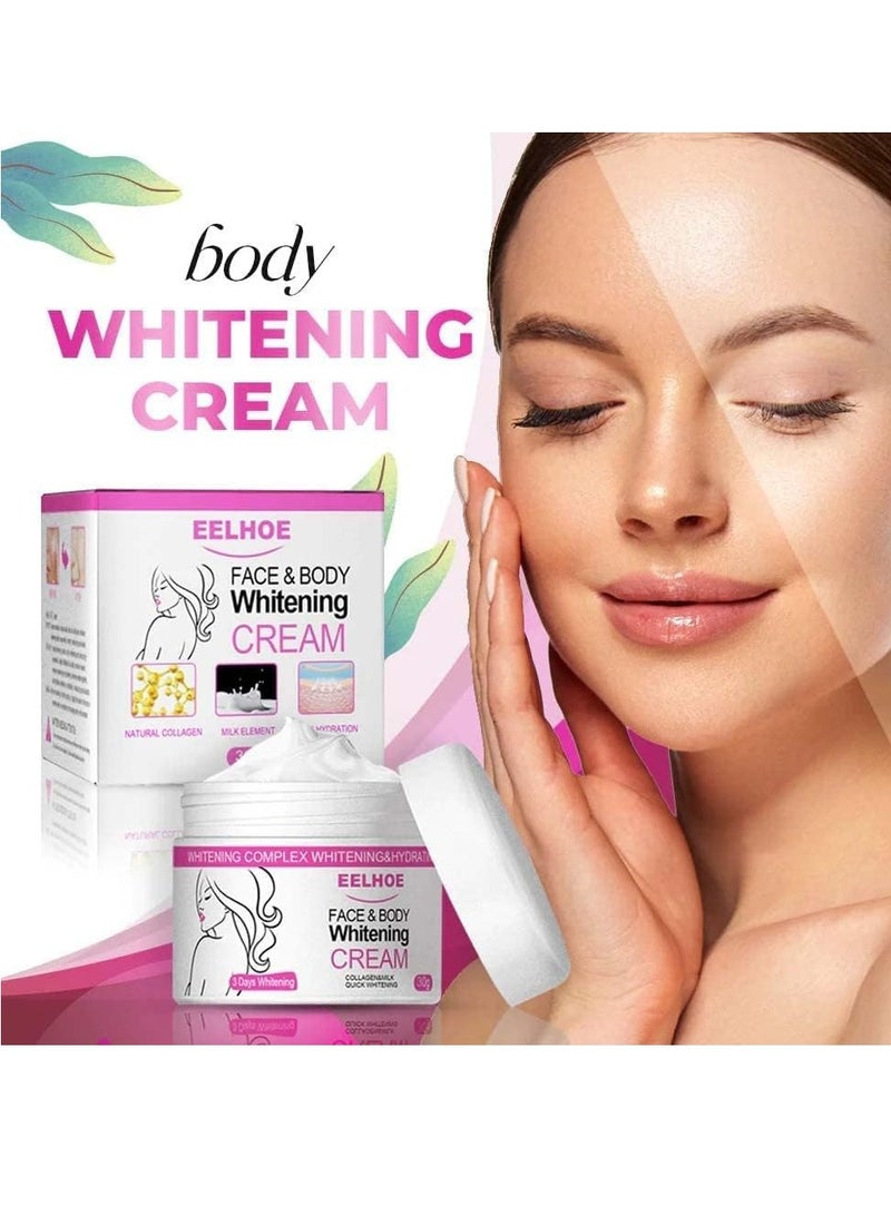 إيلهو كريم تفتيح الوجه والجسم, كريم تفتيح الجسم, كريم تفتيح الوجه, كريم تبييض الريتينول, تبييض لمدة 3 أيام, مصحح البقع الداكنة للوجه والجسم (3 قطع) - Image 2