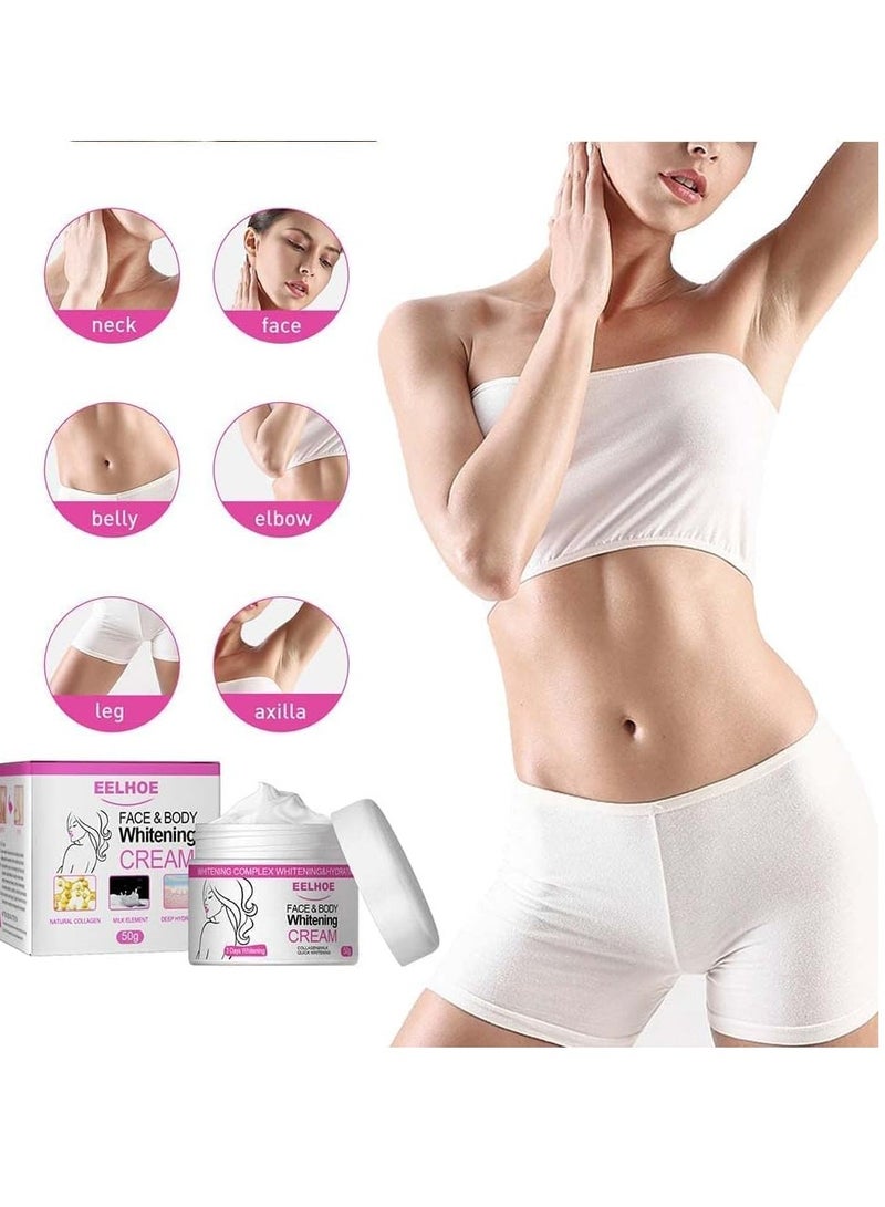 إيلهو كريم تفتيح الوجه والجسم, كريم تفتيح الجسم, كريم تفتيح الوجه, كريم تبييض الريتينول, تبييض لمدة 3 أيام, مصحح البقع الداكنة للوجه والجسم (3 قطع) - Image 4