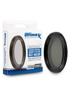 Ultimaxx مرشح ND ألتيمكس 67 مم ND2ND400 المتغير بكثافة محايدة قابل للتعديل عدسة مرشح ND الديناميكي زجاج بصري  - Image 1