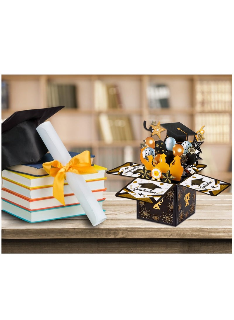 SOLARAE 3D Graduation Pop-Up Card - Congratulations Gift for Class of [Year] - Perfect Greeting Card for College & High School Graduates - Ideal for Sons, Daughters, Boys & Girls with Envelope - Image 2
