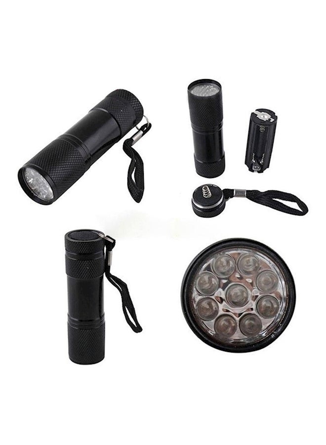 Uv 9 Led Flashlight Light Torch Lamp Black - Image 2