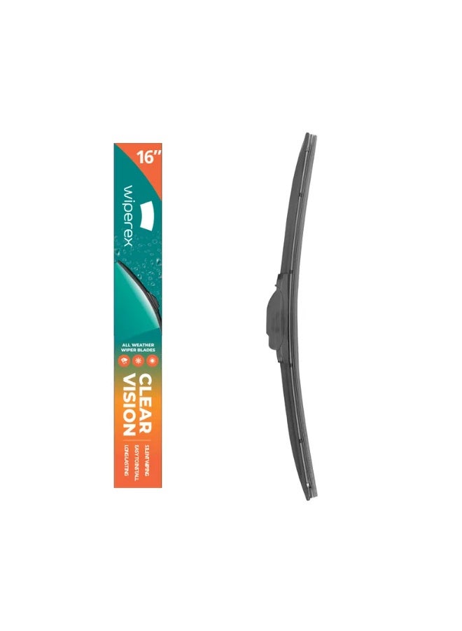 ويبيركس WiperEX Premium Wiper Blade 16" – Silent, Smooth Wipe, No Marks, Wind Lift Resistant, Durable Rubber - Image 1