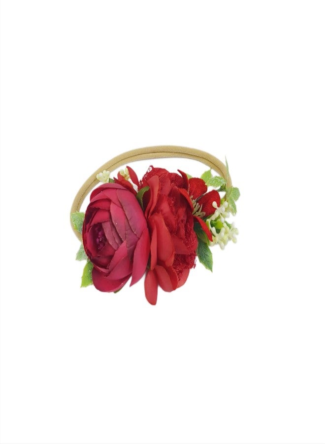 FAIRYTALE Floral Baby Headwear Soft Stretchable Elastic Headbands For Girls. - Image 5
