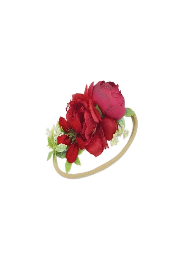 FAIRYTALE Floral Baby Headwear Soft Stretchable Elastic Headbands For Girls. - Image 4