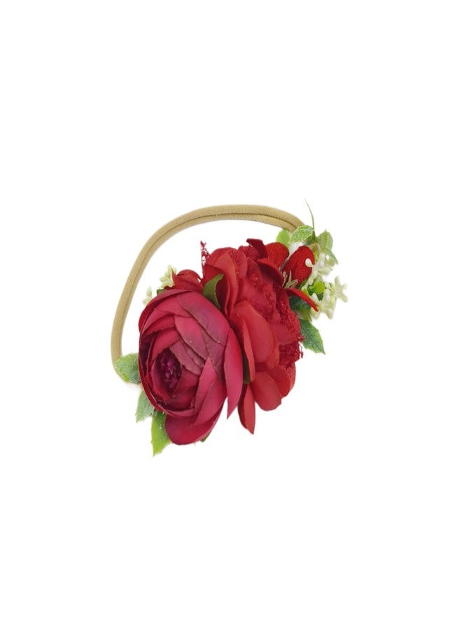 FAIRYTALE Floral Baby Headwear Soft Stretchable Elastic Headbands For Girls. - Image 1