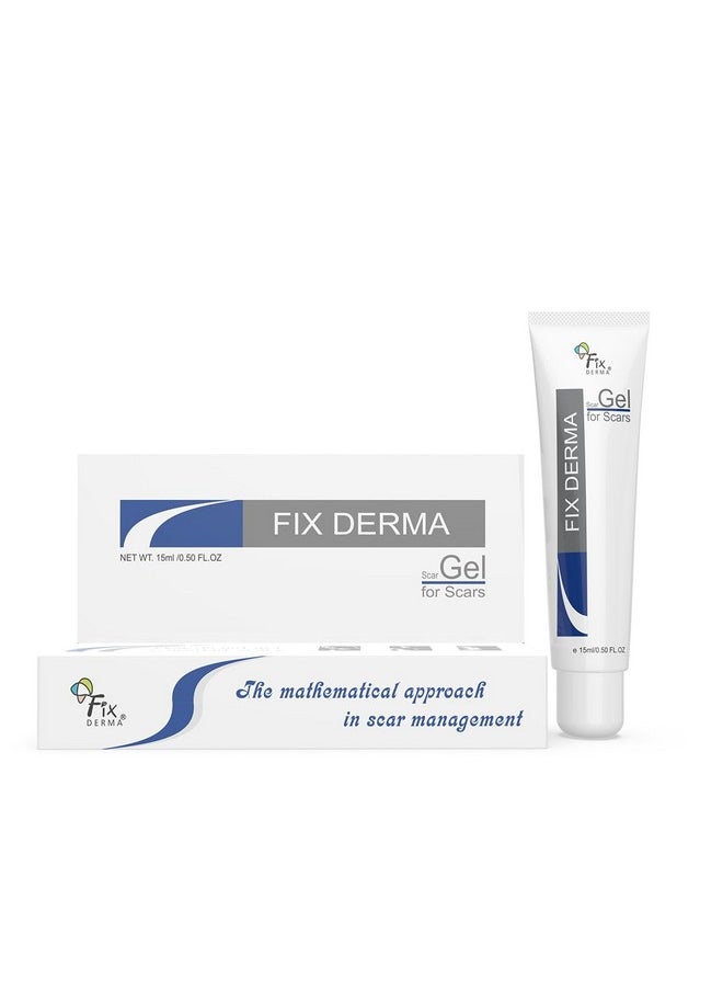 FIXDERMA Scar Gel, Reduces Acne Scars, Surgery Scars, Injury Scars, Burn Scars, Keloid Scars, Scar Diminishing Gel, Scars Due To Stretch Marks, Suitable For All Skin Types- 15G  - Image 1