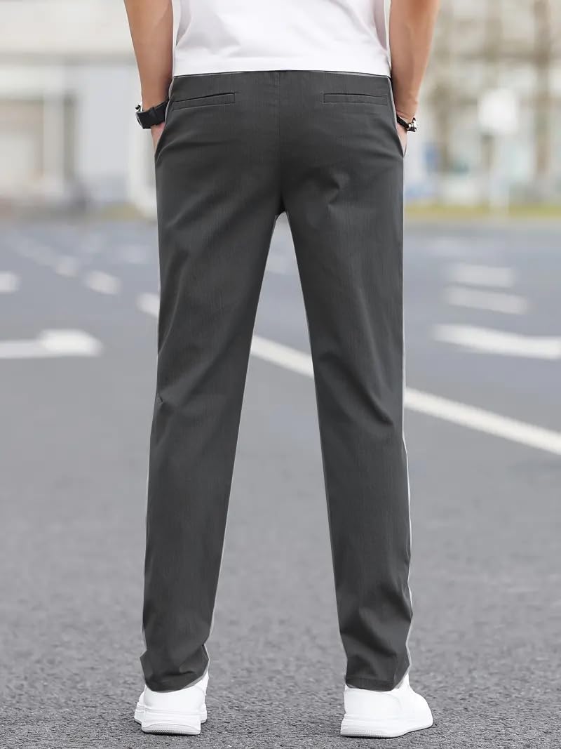JVX Men Trouser || Man Trouser Pants || Casual Pant || Cotton Pant for Men (TROUSER-02) (in, Numeric, 34, Darkgray) - Image 2