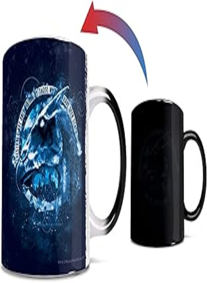 Morphing Mugs Harry Potter - Thestrals - Death Quote - One 11 oz Color Changing Heat Sensitive Ceramic Mug – Image Revealed When HOT Liquid Is Added!