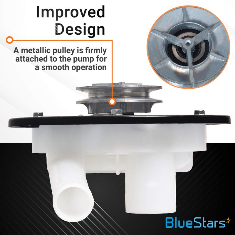 BlueStars 35-6780 21001906 Washer Drain Pump with Pulley by BlueStars for Whirlpool Maytag Admiral Magic Chef Washers - Replaces 35-6434 35-6465 35-5766 WP35-6465 WP35-6780 AP6008663 21001873 21002240 LP128 - Image 5