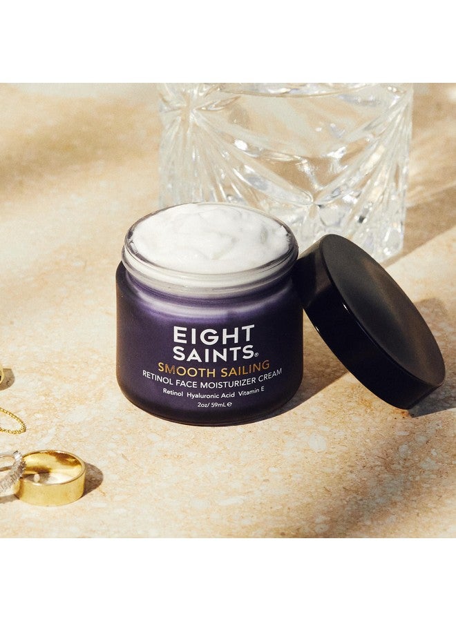 Eight Saints Retinol Facial Moistuizer Cream For Firming Face Neck & Eye Wrinkles And Lines Deep Hydrating Lotion Fragrancefree 2 Ounces - Image 3
