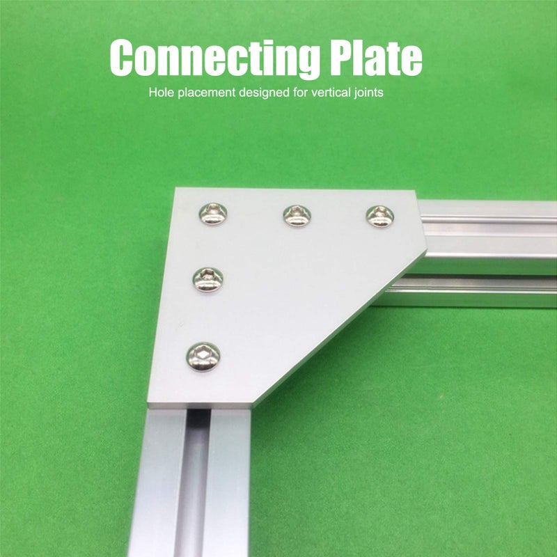 Type 3030L 5 Hole Joining Plate Corner Bracket 4 Pcs Durable Aluminum Alloy For CNC 3D Printer Frames - Image 3